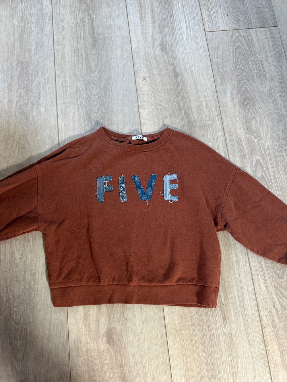 FIVE Dancewear vintage Logo Rust Crewneck Sweatshirt